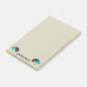 Dubbele Vangstluizen met naam Post-it® Notes (Schuin)