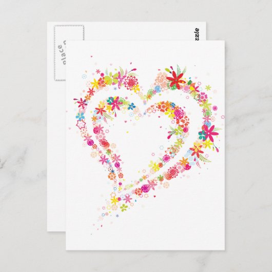 Dubbele ventilatorhartslag briefkaart (Voorkant / Achterkant)