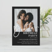 Dubbele VERJAARDAGSFEEST Minimale gezamenlijke ver Kaart (Staand voorkant)