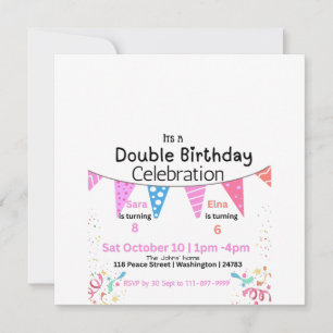 Dubbele verjaardagsviering save the date