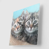 Dubbele verklikkerklok vierkante klok (Hoek)