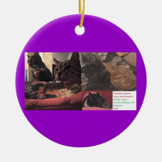 Dubbele versiering in één #2 keramisch ornament (Voorkant)