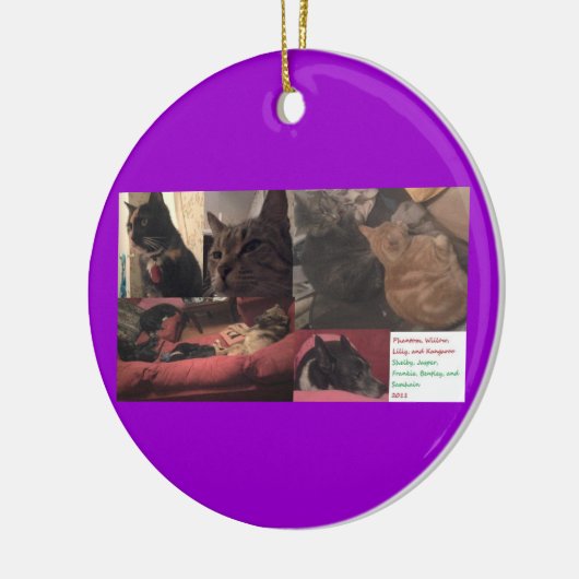 Dubbele versiering in één #2 keramisch ornament (Links)