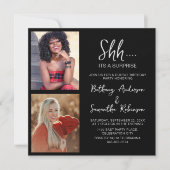 Dubbele Viering 2 Foto Verjaardag Kaart (Voorkant)