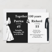 Dubbele Viering Gezamenlijke Verjaardag 100 Jaar Kaart (Voorkant)