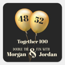 Dubbele Viering Gezamenlijke Verjaardag Goud en Zw