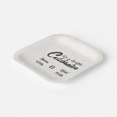 Dubbele Viering Gezamenlijke Verjaardag Goud Wit Papieren Bordje (Gebogen)