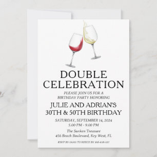 Dubbele viering gezamenlijke verjaardagsfeestuitno kaart