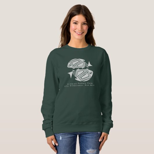 Dubbele vis, mimbres, T-shirt (Voorkant volledig)