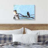 Dubbele visie canvas afdruk (Insitu (Slaapkamer))