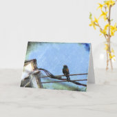 Dubbele visie, geboortedag kaart (Gele Bloem)