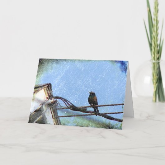 Dubbele visie, geboortedag kaart (Voorkant)