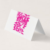 Dubbele visitekaartjes | Bifold- en accordeonstijl (Achterkant)