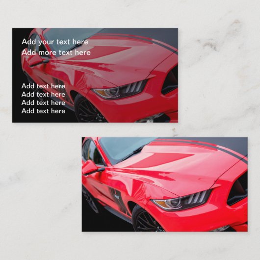 Dubbele Visitekaartjes voor auto's (Voorkant / Achterkant)