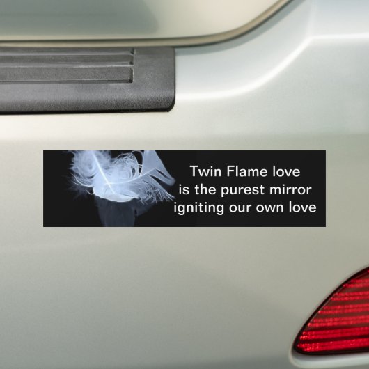 Dubbele vlamveren en reflectie bumpersticker (Op auto)