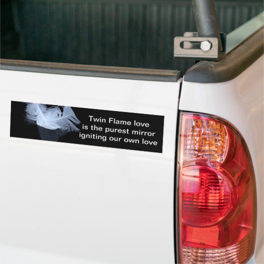 Dubbele vlamveren en reflectie bumpersticker (Op Truck)