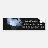 Dubbele vlamveren en reflectie bumpersticker (Voorkant)