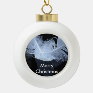 Dubbele vlamveren en reflectie keramische bal ornament