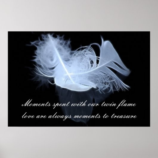 Dubbele vlamveren en reflectie poster (Voorkant)