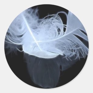 Dubbele vlamveren en reflectie ronde sticker