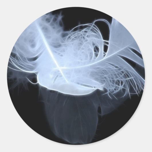 Dubbele vlamveren en reflectie ronde sticker (Voorkant)