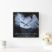 Dubbele vlamveren en reflectie vierkante klok (Huis)