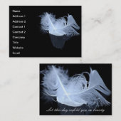 Dubbele vlamveren en reflectie visitekaartje (Voorkant / Achterkant)