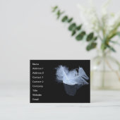 Dubbele vlamveren en reflectie visitekaartje (Staand voorkant)