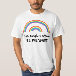Dubbele volledige regenboog... Helemaal onderweg T-shirt