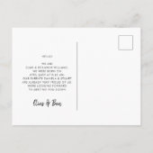 Dubbele vreugde tweeling geboorte aankondiging briefkaart (Achterkant)