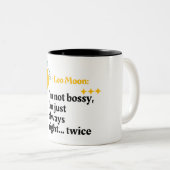 Dubbele Vuurkracht - Ram Zon, Leo Moon Zodiac Mok (Voorkant rechts)