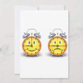 Dubbele wekkers uitnodigingen (Voorkant)