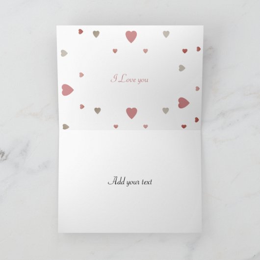 Dubbele Wenskaart Kaart (Binnen)