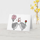 Dubbele Wenskaart Kaart (Gele Bloem)