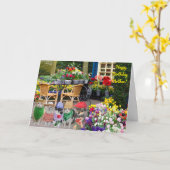 Dubbele Wenskaart Kaart (Gele Bloem)