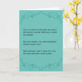 Dubbele Wenskaart Kaart (Gele Bloem)