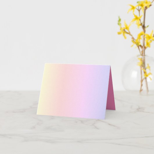 Dubbele Wenskaart Kaart (Gele Bloem)