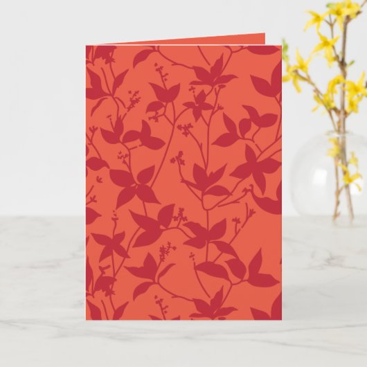 Dubbele Wenskaart Kaart (Gele Bloem)