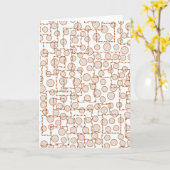 Dubbele Wenskaart Kaart (Gele Bloem)