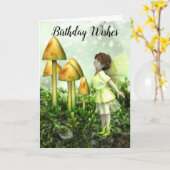 Dubbele Wenskaart Kaart (Gele Bloem)