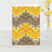 Dubbele Wenskaart Kaart (Gele Bloem)