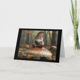 Dubbele wenskaart kabouter kaart