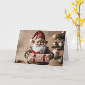 Dubbele wenskaart kerst kaart (Gele Bloem)