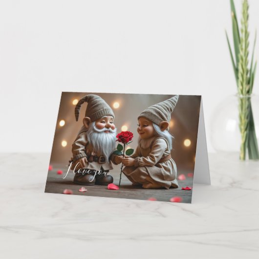 Dubbele wenskaart Valentijn Kaart (Voorkant)