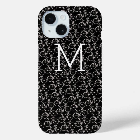 Dubbele white monogrammed Case-Mate iPhone case (Achterkant)