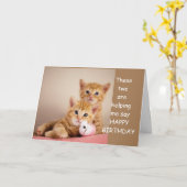 DUBBELE WISSEN VOOR MIJN ZUS OP DE TWEEDE DAG KAART (Gele Bloem)