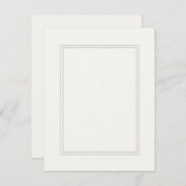 Dubbele witte gearceerde rand op papier wit (Voorkant / Achterkant)