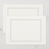 Dubbele witte gearceerde rand op papier wit (Voorkant / Achterkant)