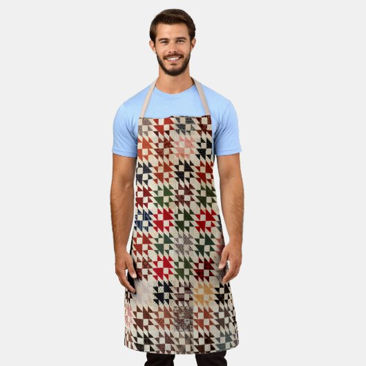 Dubbele X-kanteling Schort (Gedragen)