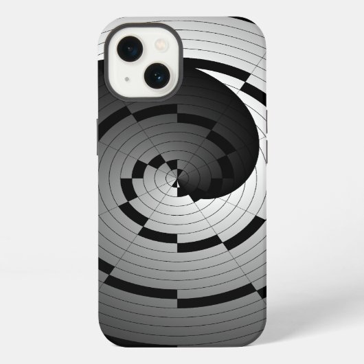 Dubbele Yin Yang Spiraal van Kenneth Yoncich iPhone Hoesje (Achterkant)